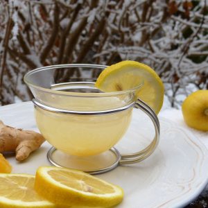 glass of ginger tea