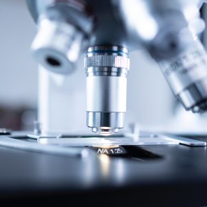 shallow focus of a microscope