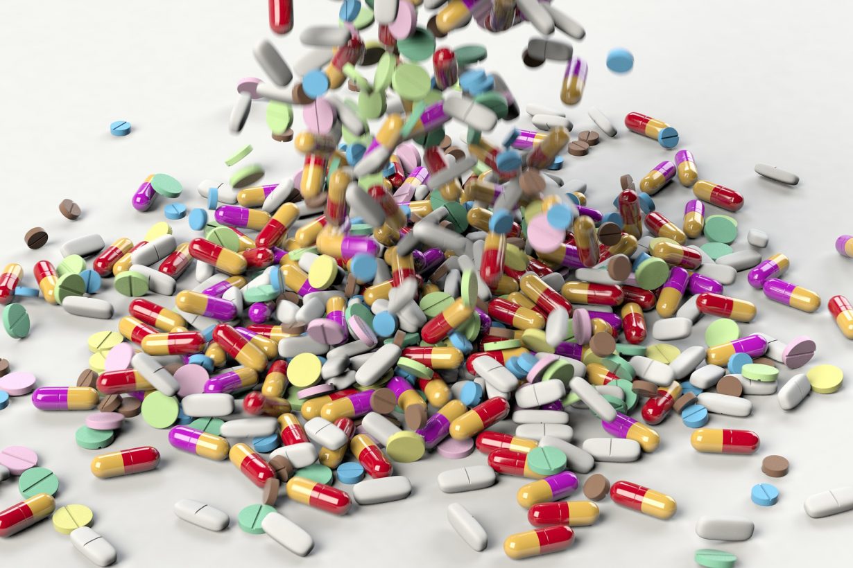 image of a bunch of pills spilling into a pile