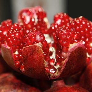 image of a pomegranate broken open