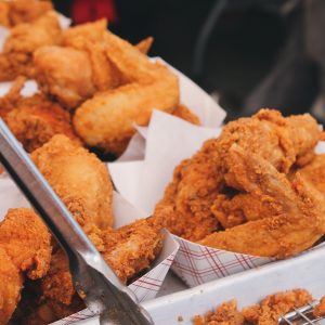 containers of fried chicken