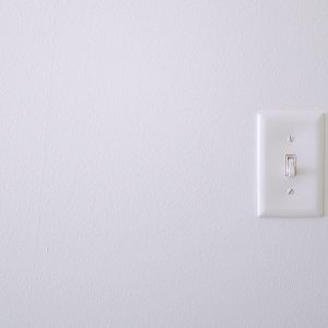 light switch on a wall