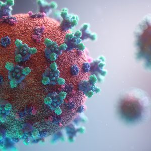 animation of coronavirus cell