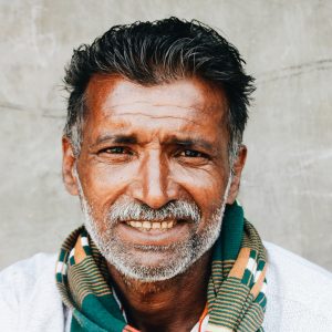 man smiling at camera