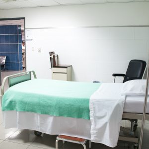 empty hospital bed