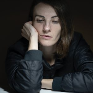 woman looking sad and depressed