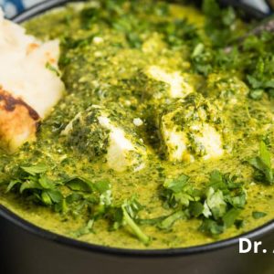 bowl of palak paneer