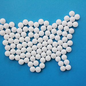 aspirin in the shape of the united states of america