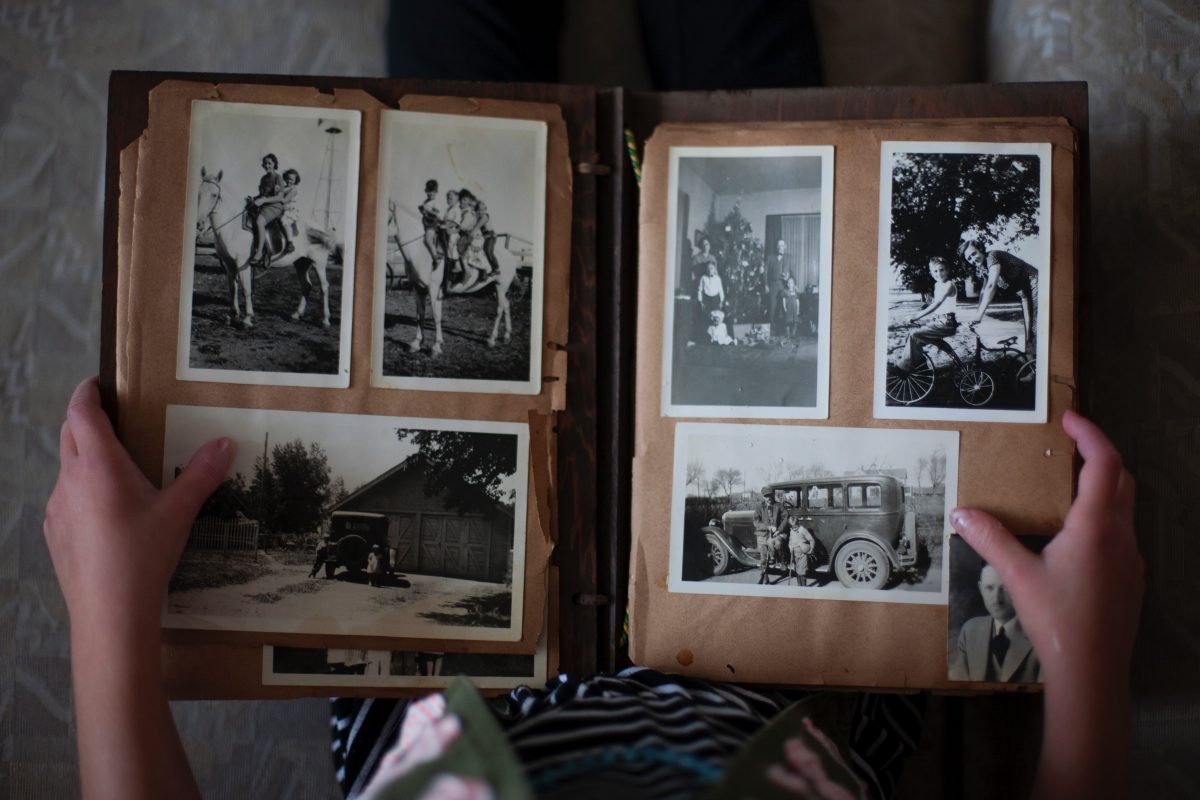 memory book of old pictures