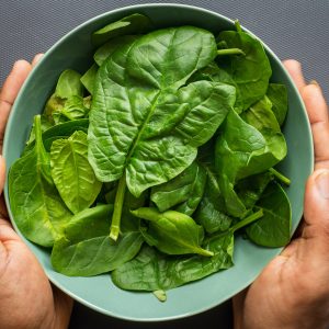 bowl of spinach