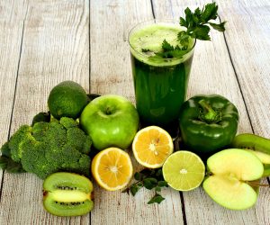 green vegetables and green smoothies