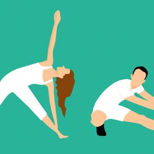 illustration of stretch poses