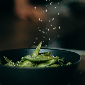 bowl full of edamame