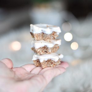 person holding sweets